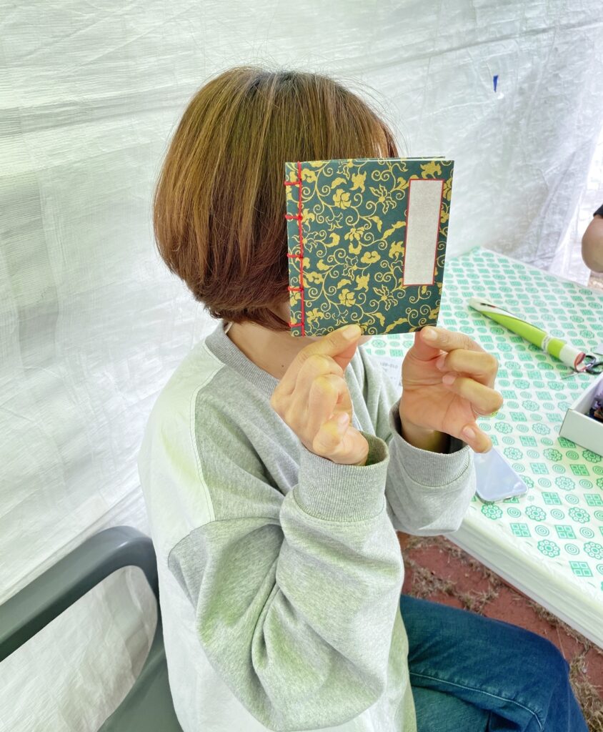 안동한지축제 체험 한지수첩만들기